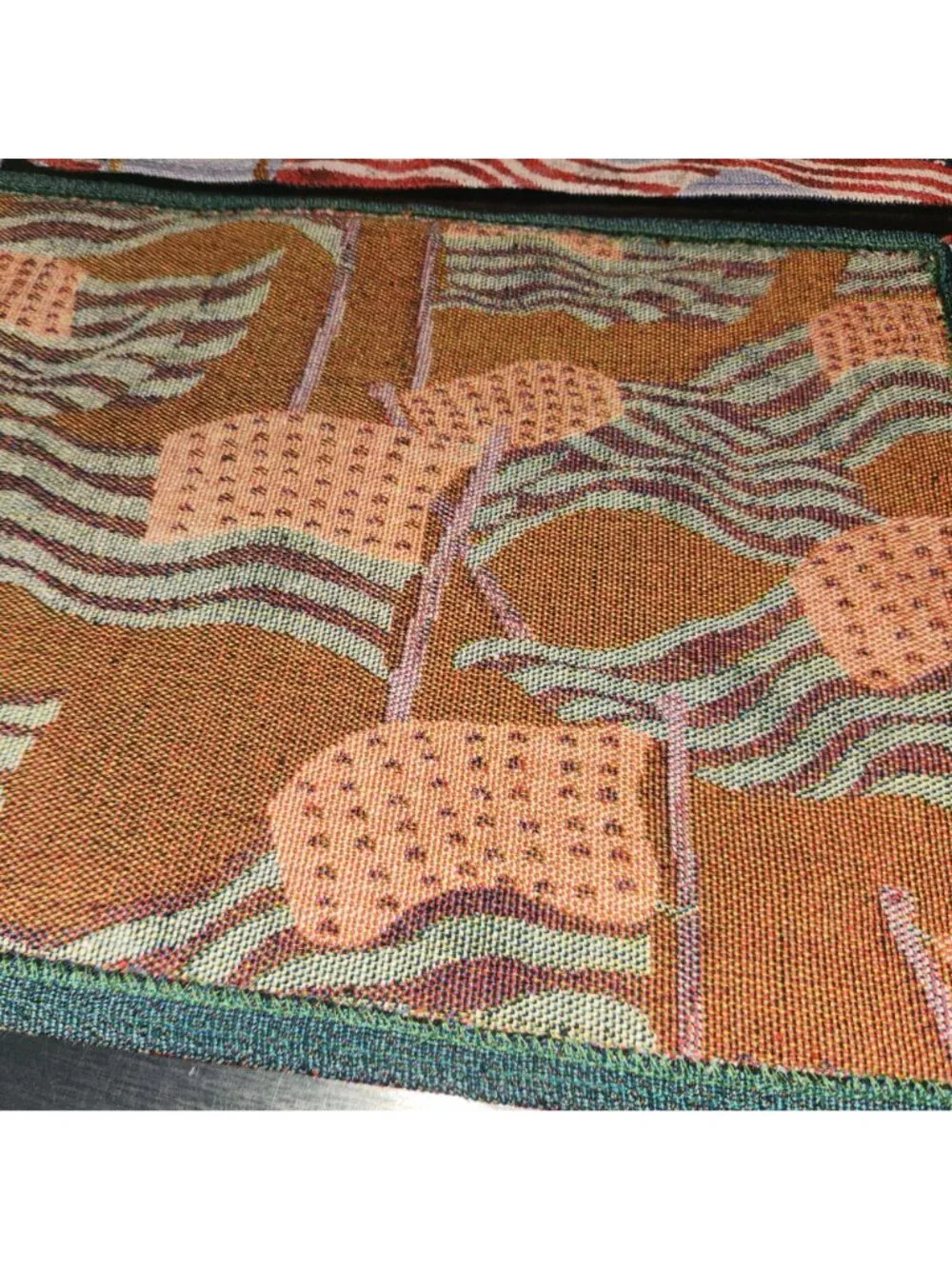 Set Of 4 Patriotic American Flag Woven Tapestry Placemats 13